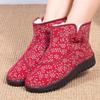 Cotton shoes women's winter velvet medium and old thickened warm mother cotton boots old lady snow boots cotton shoes