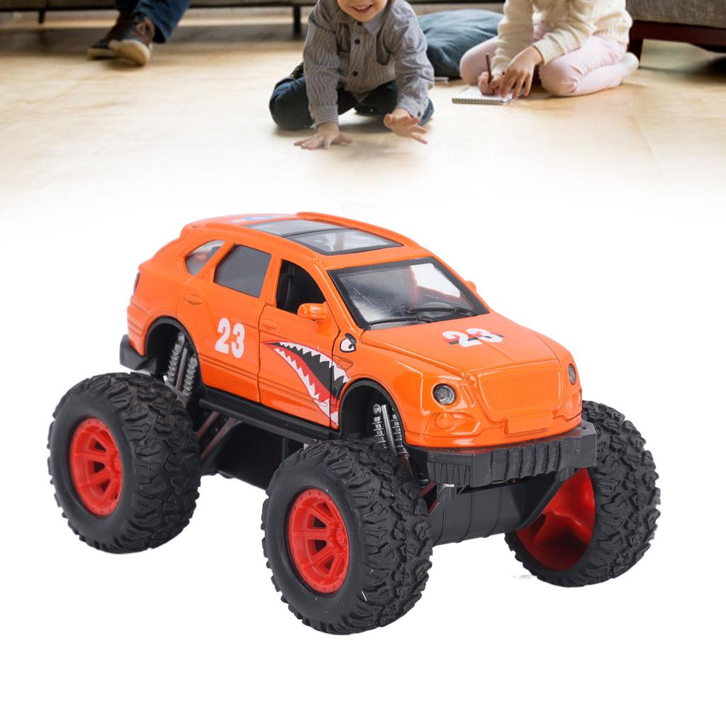 Pull Back Off Road Vehicle Toy for Boys Girls with Sound Light Alloy Openable Doors High Simulation Off Road Model Car