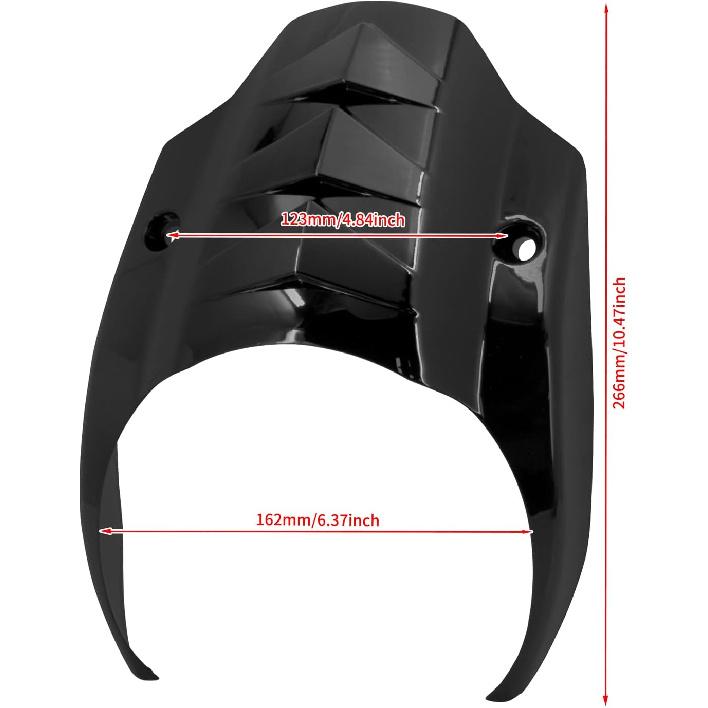 HDBUBALUS Headlight Fairing Cover Fit for Harley Softail Breakout FXBR FXBRS Models 2018-2023 Gloss Black