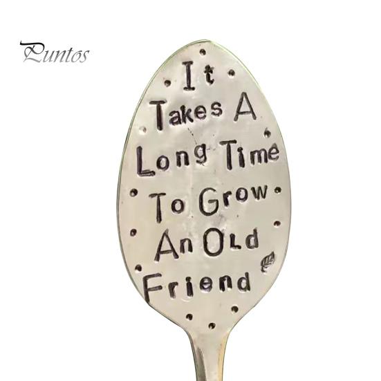 

Садовый маркер из нержавеющей стали с гравировкой на ложке, этикетка для растений, маркер для трав и овощей, винтажная бирка для растений, подарок на день дружбы для любителей садоводства A