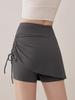 2025 Women's High Waist Tummy Control Butt Lifting Sports Shorts - Plus Size Summer Yoga Fitness Skirt