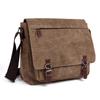 Casual Canvas Crossbody Bag for Men, Trendy Everyday Messenger Shoulder Bag In Coffee Tone