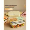 CAMUZ Amber Glass Lunch Box with Utensils