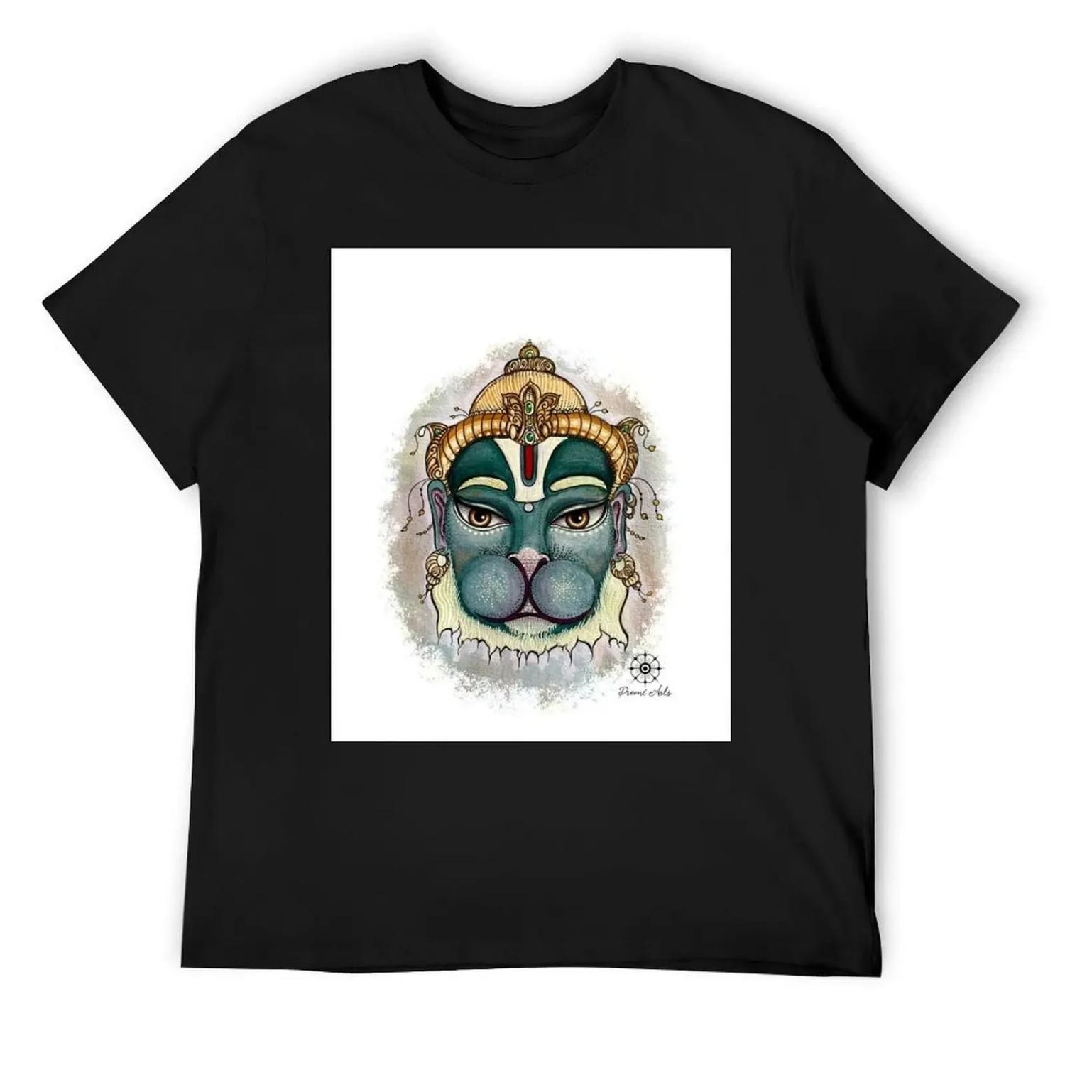 

Hanuman T-Shirt vintage graphic tee affliction shirts customs men workout shirt XXXXXL чорний