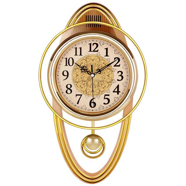 Wall Clock Modern Design Pendulum Vintage Clocks Large Home Decor Living Room Silent Luxury Gold Clocks Shabby Chic Reloj Watchs