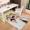 K-pop BT music group Carpet, Chair Rug,Rug for Office Bedroom living rooms, Doormat decor Fan Gift Christmas Gift