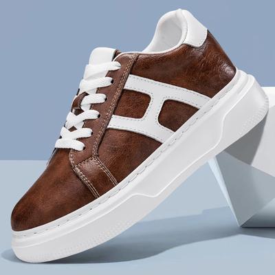 FashionLuxury Brand Men Casual Skateboard Shoes Comfortable Sneakers Men's Fashion Vulcanize Shoes New Trendy Thick Soled Hiking Shoes