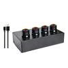 Headphone Amplifier 4 Channel LED Stereo Sound Amplifier Earphone Splitter Power Adapter Headphone for Sound Mixer