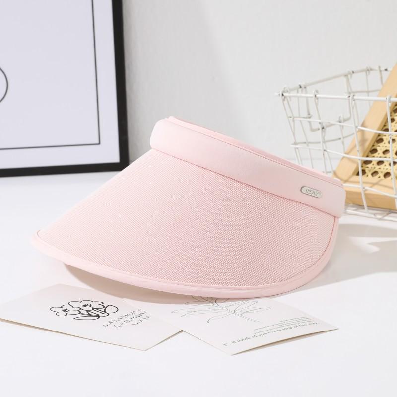 Women's Summer Wide Brim Visor Hat - Sun Protection Breathable Outdoor Cycling Face-slimming Sun Hat