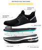 Breathable Men'S Safety Shoes Lightweigh Tmen'S Work Shoes Reinforced Solesteel Toe Shoes Man Puncture Resistant Safety Sneaker