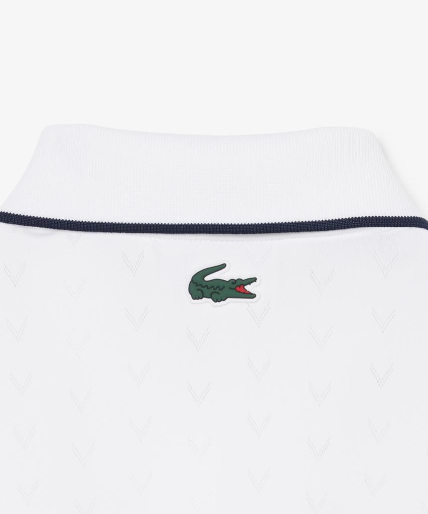 LACOSTE Women'S Tennis Heritage V-Cut Polo Shirt Pf0232-56G 001