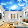 Ceiling 3d Photo Mural Blue Sky White Clouds Mural Living Room Bedroom Wallpaper Home Decor