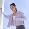 Women's UPF50+ Black Glue Hooded Ice Silk UV Protection Sunscreen Clothing