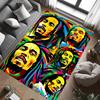 Vibrant Rasta Music Fusion Carpet Living Room and Bedroom Mats Doormat Dormitory Decoration Bathroom Mat Protective Pad
