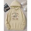 Felpa con cappuccio e coulisse a maniche lunghe Felpa con cappuccio con stampa Outer Banks Tasca casual Felpe con cappuccio e coulisse a maniche lunghe Felpa Abbigliamento da donna