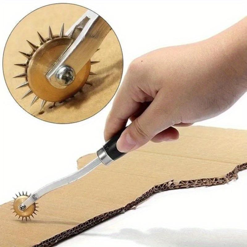 1pc Copper-Headed Needle Scribing Wheel - Versatile Tracing & Creasing Tool for Kraft Paper and Clothing Plates