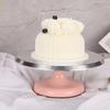 Cake Turntable Revolving Cake Stand Aluminum Alloy 10/12 Inch Silent Bearing Rounded Edges For Home For Cake Decorating Supplies