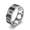 Men's Rotating Cross Titanium Steel Ring - European & American Style Stainless Steel Jewelry