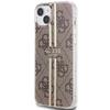 Guess Guhcp15Mh4Psegw Iphone 15 Plus / 14 Plus 6.7 Brązowy/Brown Hardcase Iml 4G Złoty Pasek