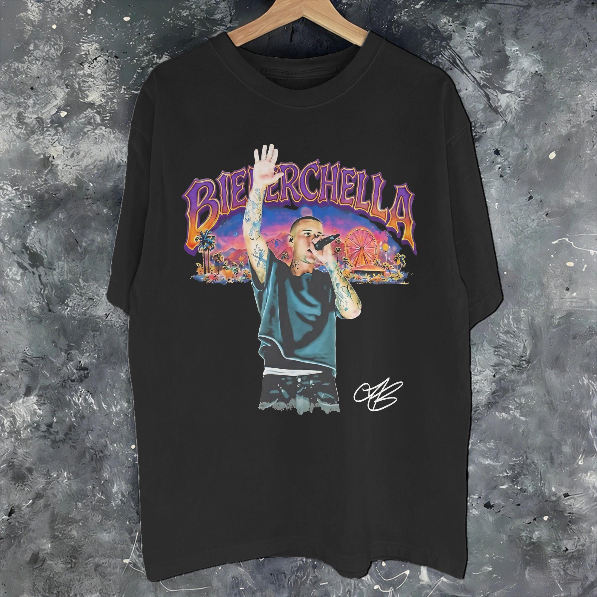 

Justins Biebers Coachella Concert Outfit Unisex T Shirt Pure Cotton Tee New Arrival Tshirt Clothing S