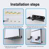 Wall Mount Bracket Display Stand Base with 2 Controller Mounts Wall Hanging Stand for PS5 Slim Digital Edition and Disc Edition