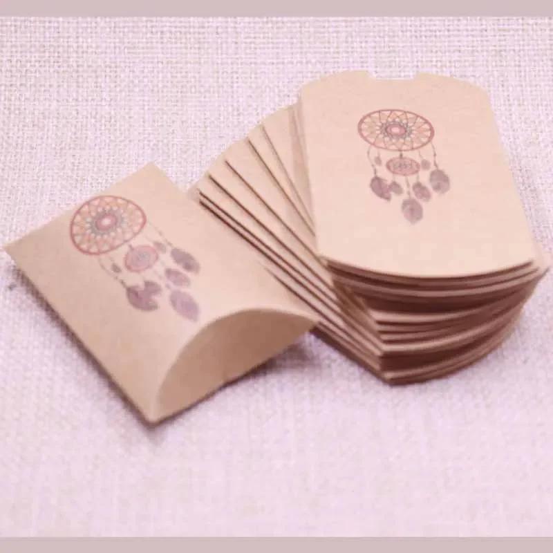 50pcs Marble Style Box Anniversary Gift Box Wedding Present Flamingo Design Box Paper Pillow Cardboard Jewelry Packing