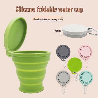 Tazza Pieghevole Portatile in Silicone a Forma di Zampa di Gatto 180ml - Design Retrattile Adatto ai Viaggi