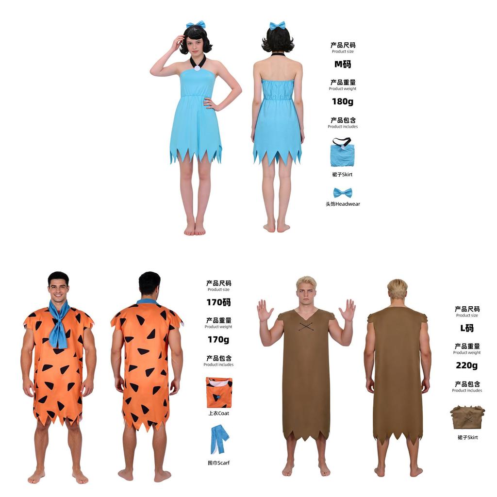 Flintstoneovci Betty Barney Fred Wilma Cosplay Kostýmová Súprava Z Polyesterovej Látky Na Halloweenovú Párty A Tematické Podujatia