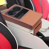 Car Armrest Cover Comfortable Waterproof PU Leather Armrest Cover Pad Universal Auto Arm Rest Pad Storage Box Car Pillow