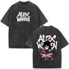 Singer Alex Warren 2026 Tour Print Tees Unisex Unisex Hiphop Tshirt Summer Cotton Loose Casual Vintage Washed Tshirts Streetwear