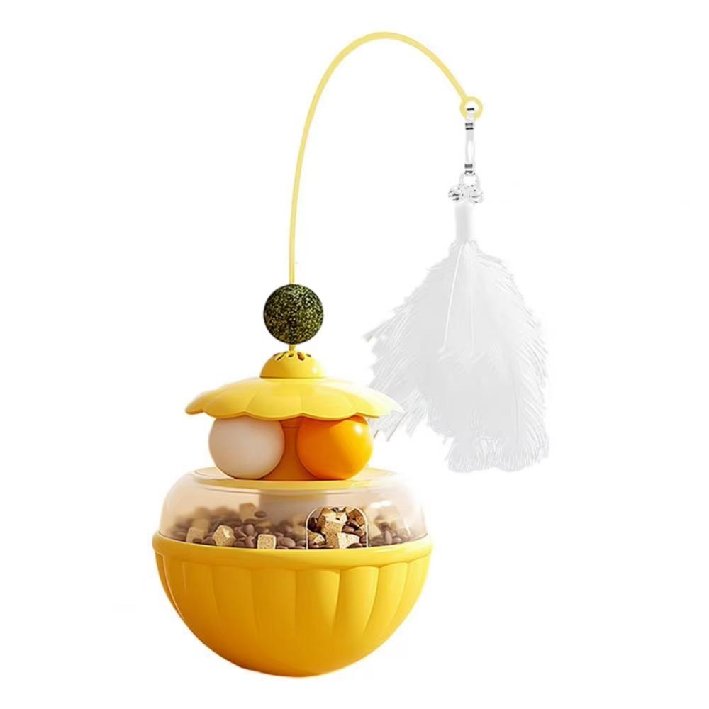 With Bells Cat Teaser Toy Long Pole Interactive Cat Toy Treat Dispenser  Daily Entertainment