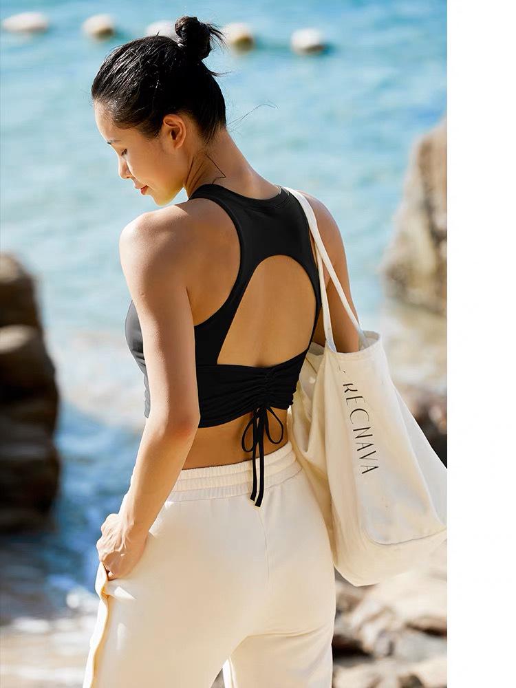 Women's High-Intensity Support Sports Tank with Beautiful Back - High Elasticity for Fitness, Running, Yoga