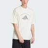 Adidas Sportswear Codes Doodle Comfortable Soft Fashionable Versatile Loose Casual Sports Short Sleeve T-Shirt Men T-Shirt Off-White JJ3968
