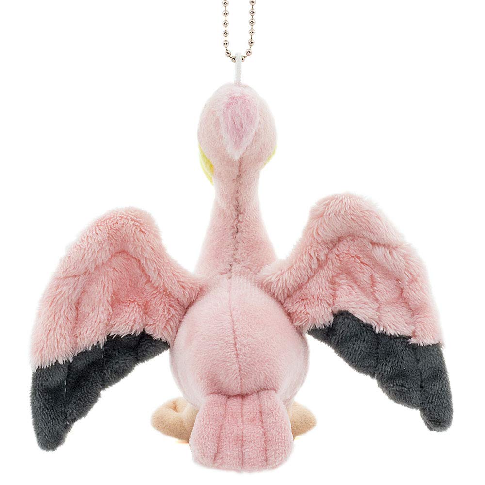 COLORATA Plysjmaskot, Hvitpelikan (Realistisk fugl med kjede) - Søt Fugl Nøkkelring Dukke, Gave (Dobbelt testet)  Julegave