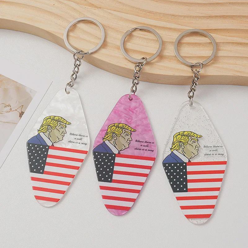 Acrylic Keychain Diamond Nameplate for Hotel Room Numbers