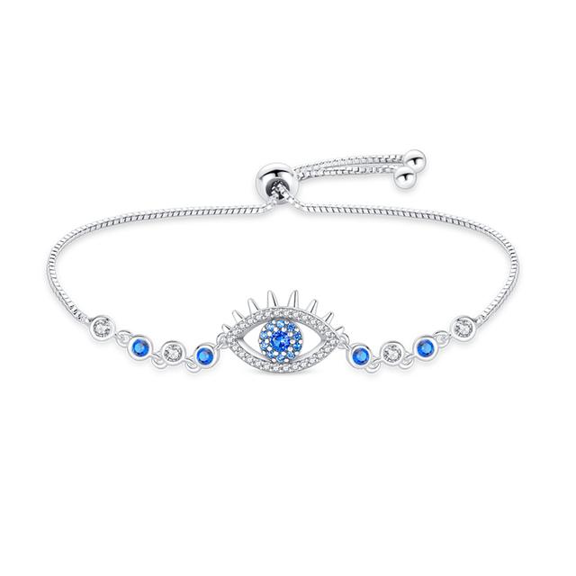 Bracelet Silver 925 Original Adjustable Fantasy Lucky Symbol Pink Flower Zircon Bracelets Fit DIY Charms Birthday Jewelry Gifts