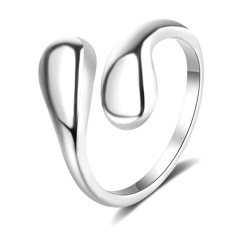 1Pcs Korean Ins Open Alloy Ring Fashion Adjustable Opening Rings Creative Geometric Finger Ring Women's Fashion Jewelry Gift