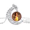 Beauty And The Beast Glass Bead Pendant Necklace For Friends Gift