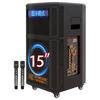 SG3-15PRO Portable Trolley Speaker with Wireless Microphones and Lyrics Display (CN Version)