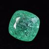 Natural Square Cushion Colombian Green Emerald 28.20 Ct Certified Gemstone