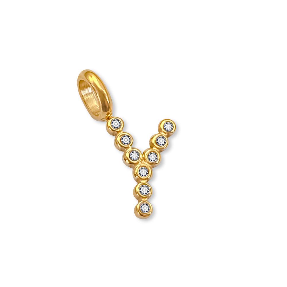 Chihang Fashion English Letter Zirconia Pendant Necklace - DIY 26 Letter Accessories