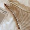 Frauen Sommer Spitze V-ausschnitt Gestrickte Leibchen Weste Tops Ärmellose Eis Seide Schlank Bodenbildung Shirt Einfarbig Oberbekleidung