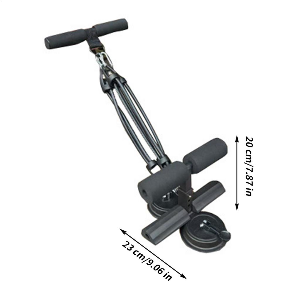 Sit Up Assistant Exercised Abdomen Arms Stomach Thighs LegsThin Fitness Suction Cup Type Sit Up Bar Self-Suction abs machine