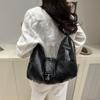 New Casual Fashion Hobos Bags for Women Retro Sling-shoulder Crossbody Bag Versatile Ladies Purse High Quality PU Leather Handbag KTY