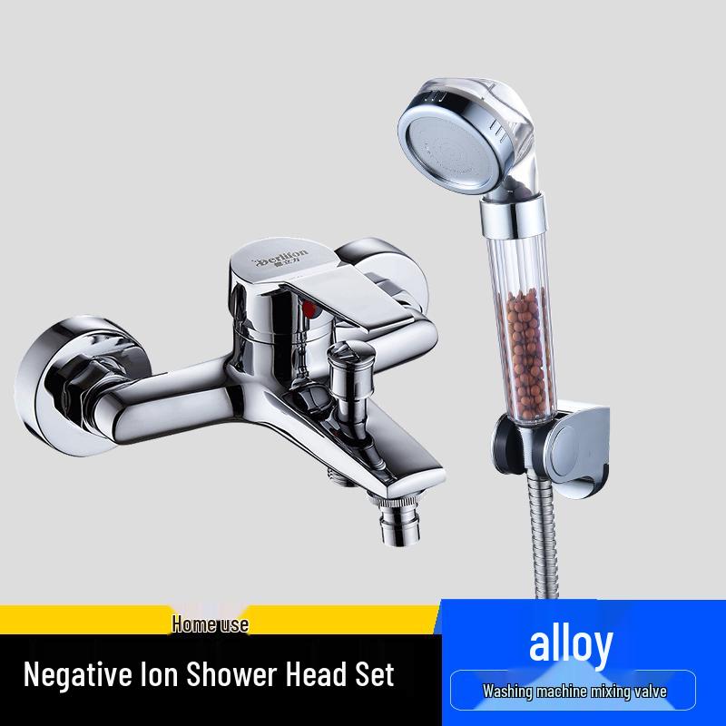All-Copper Dual-Function Bathroom Faucet & Mixer Valve for Water Heater and Shower