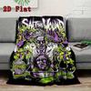 Versatile horror movie theme 2D Flat Pattern Flannel Blanket High quality All Seasons Warmth and Comfort Perfect for Christmas Gifts.