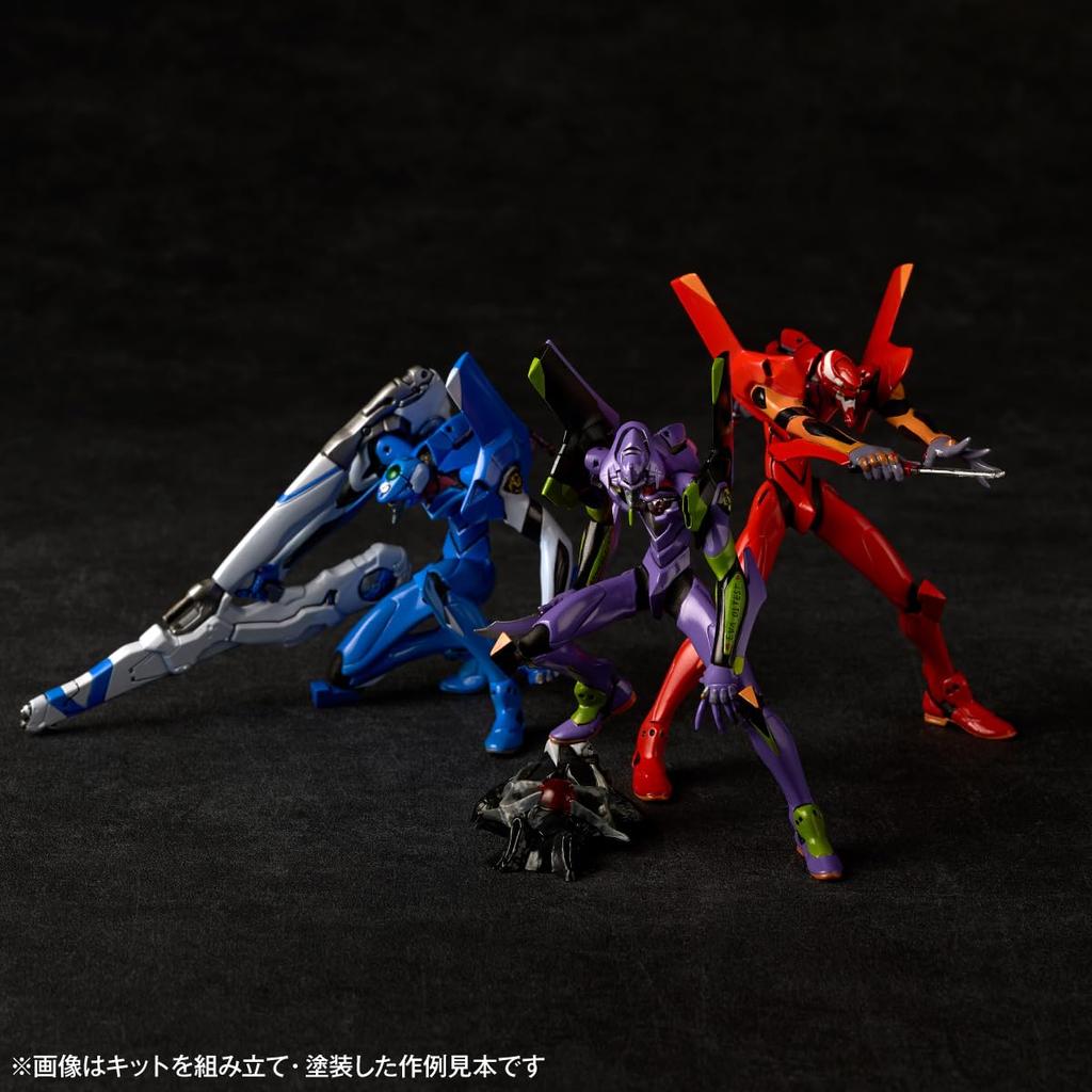 Kaiyodo Artpla SCULPTURE WORKS Evangelion Kai Intercept Unpainted Plastic Model Kit AP052 Unit-01/Unit-02/Unit-00 Tokyo-3 Non-Scale