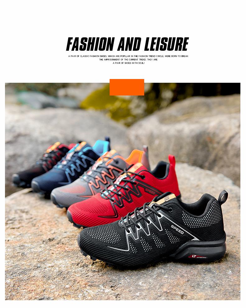 Scarpe Basse da Uomo Traspiranti in Rete per Escursionismo e Ciclismo Taglie Forti