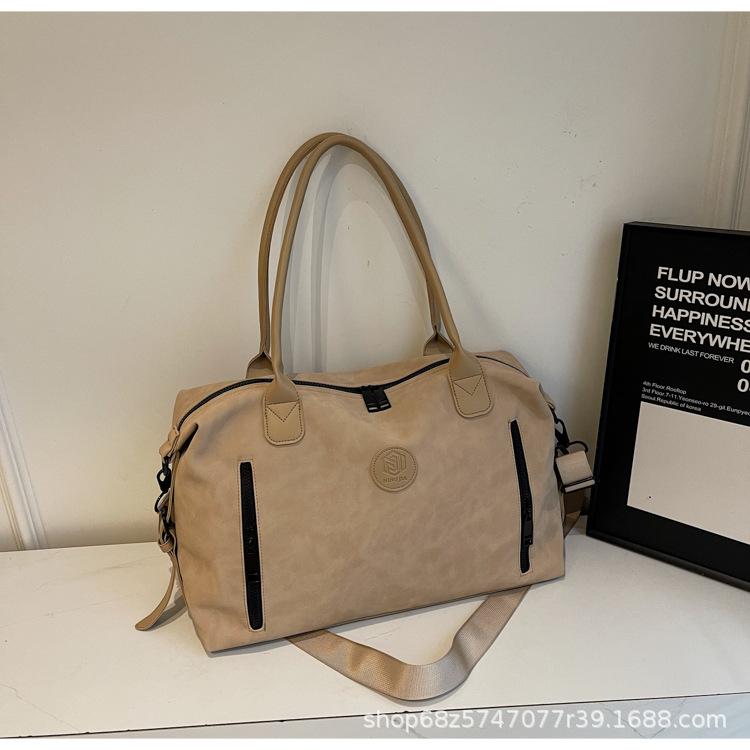 

Travel bag, short-distance business trip, luggage bag, new large-capacity wet and dry separation, light shoulder crossbody fitness bag хакі