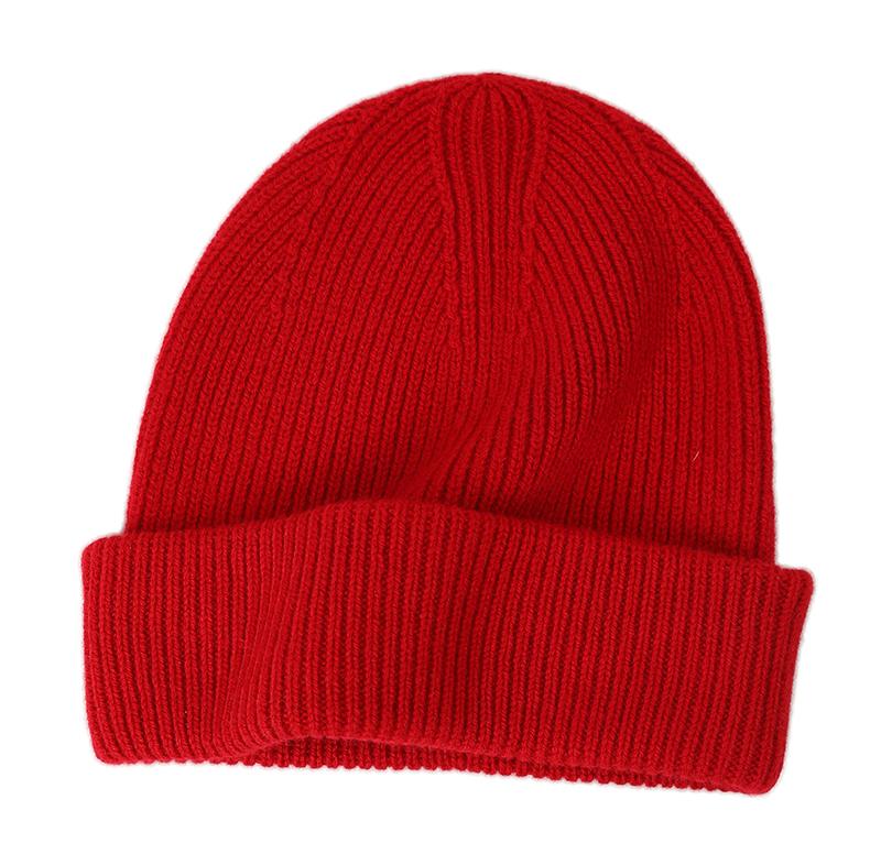 Custom Cute Luxury Warm 100% Lambs Wool Knitted Unisex Beanie Hats for Business & Travel with Hand Drawn Logo